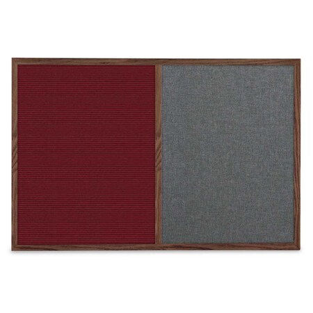 United Visual Products Slim Style Indoor Enclosed Corkboard, 30 UV503SCH-BLACK-APRICOT